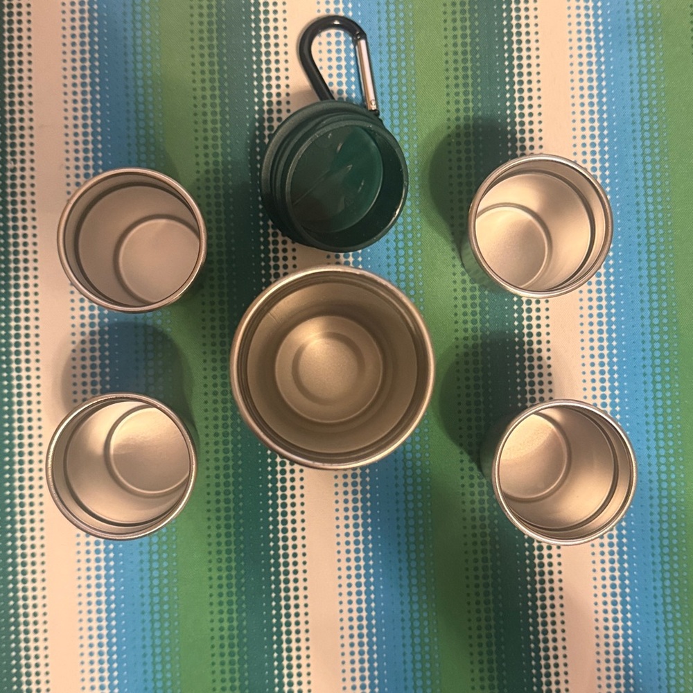 Stanley Olive Green Travel Mug - Shot Glass Holder - Picture 3 of 3